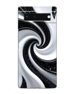 Чохол для Google Pixel 6 з картинкою «Чорно-біла спіраль»