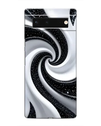 Чохол для Google Pixel 6 з картинкою «Чорно-біла спіраль»