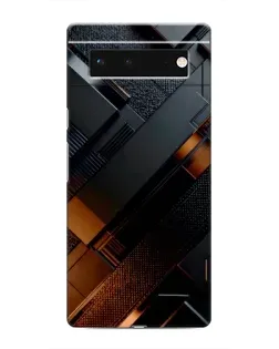 Чохол для Google Pixel 6 з картинкою «Чорні геометричні блоки»