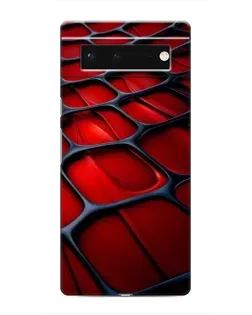 Чохол для Google Pixel 6 з картинкою «Червона глянцева сітка»