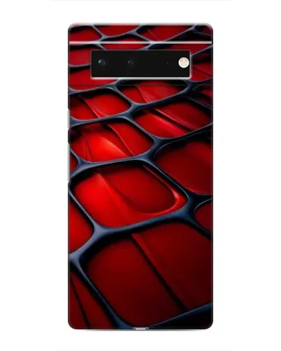Чохол для Google Pixel 6 з картинкою «Червона глянцева сітка»