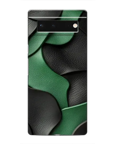 Чохол для Google Pixel 6 з картинкою «Зелені шкіряні хвилі»