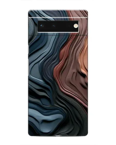 Чохол для Google Pixel 6 з картинкою «Кольорові хвилі каньйону»