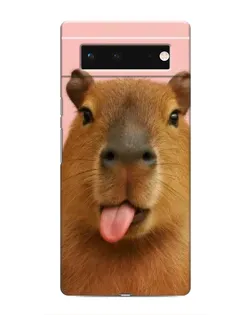 Чохол для Google Pixel 6 з картинкою «Капібара з язиком»