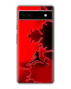 Чохол для Google Pixel 6a з картинкою «Jordan Red Smoke»