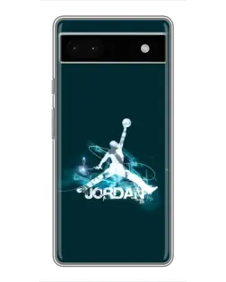 Чохол для Google Pixel 6a з картинкою «Jordan Blue Fire»