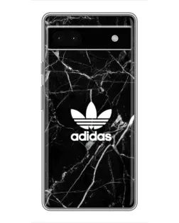 Чохол для Google Pixel 6a з картинкою «Білий мармур Adidas»