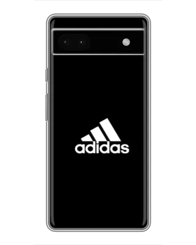 Чохол для Google Pixel 6a з картинкою «Чорна класика Adidas»