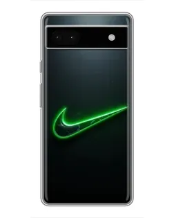 Чохол для Google Pixel 6a з картинкою «Неоновий контур Nike»