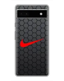 Чохол для Google Pixel 6a з картинкою «Nike — карбонова сітка»