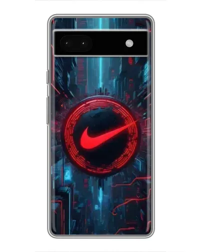 Чохол для Google Pixel 6a з картинкою «Техногенний стиль Nike»