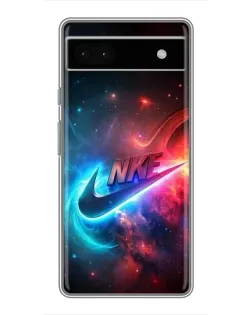 Чохол для Google Pixel 6a з картинкою «Вогняний логотип Nike»