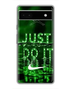 Чохол для Google Pixel 6a з картинкою «Зелений неоновий Nike»