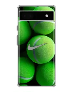 Чохол для Google Pixel 6a з картинкою «Тенісні м'ячі Найк»