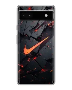 Чохол для Google Pixel 6a з картинкою «Nike — ефект розломів»