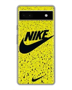 Чохол для Google Pixel 6a з картинкою «Жовтий текстурний Nike»