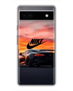 Чохол для Google Pixel 6a з картинкою «Nike та суперкар»