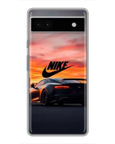 Чохол для Google Pixel 6a з картинкою «Nike та суперкар»