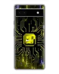 Чохол для Google Pixel 6a з картинкою «Nike — золота іскра»