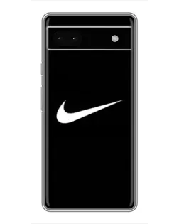 Чехол для Google Pixel 6a с картинкой «Минималистический Найк»