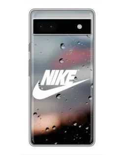 Чехол для Google Pixel 6a с картинкой «Nike в стиле ретро»