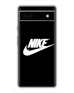 Чехол для Google Pixel 6a с картинкой «Мазки краски Nike»