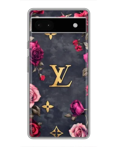 Чохол для Google Pixel 6a з картинкою «Квітковий Louis Vuitton»