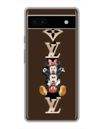 Чохол для Google Pixel 6a з картинкою «LV та Міккі Маус»