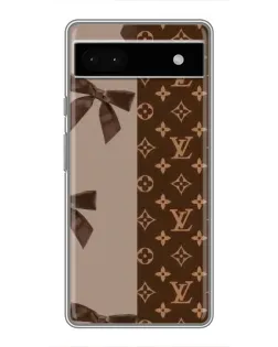Чохол для Google Pixel 6a з картинкою «Louis Vuitton — банти»