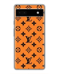 Чохол для Google Pixel 6a з картинкою «Помаранчевий стиль LV»