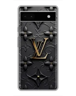 Чохол для Google Pixel 6a з картинкою «Шкіряна текстура LV»