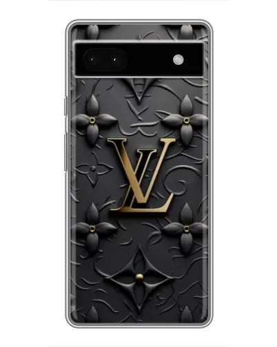 Чохол для Google Pixel 6a з картинкою «Шкіряна текстура LV»