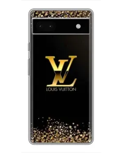 Чохол для Google Pixel 6a з картинкою «LV — золоті іскри»