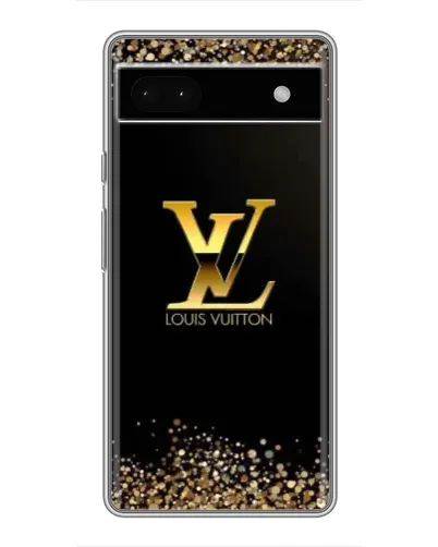 Чохол для Google Pixel 6a з картинкою «LV — золоті іскри»