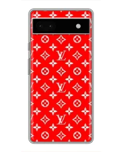 Чохол для Google Pixel 6a з картинкою «Яскравий паттерн LV»
