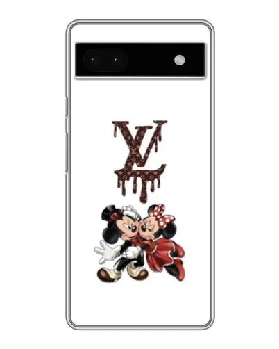Чохол для Google Pixel 6a з картинкою «LV та Міккі Маус»