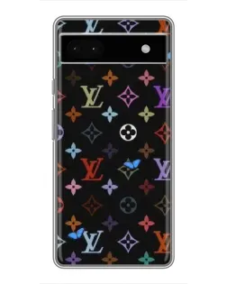 Чохол для Google Pixel 6a з картинкою «Кольорова монограма LV»