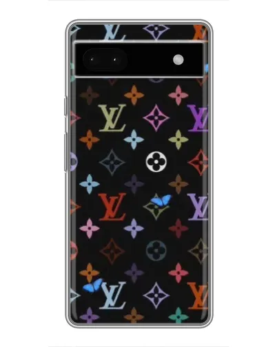 Чохол для Google Pixel 6a з картинкою «Кольорова монограма LV»