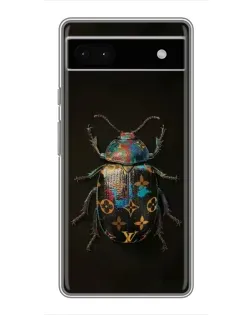 Чохол для Google Pixel 6a з картинкою «LV — мармуровий принт»