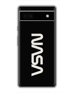 Чохол для Google Pixel 6a з картинкою «NASA — вертикальний логотип»