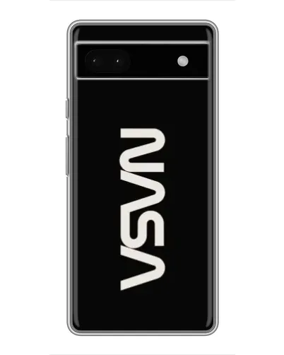 Чохол для Google Pixel 6a з картинкою «NASA — вертикальний логотип»