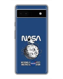 Чохол для Google Pixel 6a з картинкою «NASA — місячна місія»