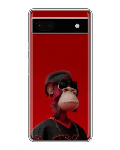Чохол для Google Pixel 6a з картинкою «Bored Ape в червоному»