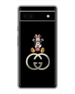Чохол для Google Pixel 6a з картинкою «Мінні Маус на лого»