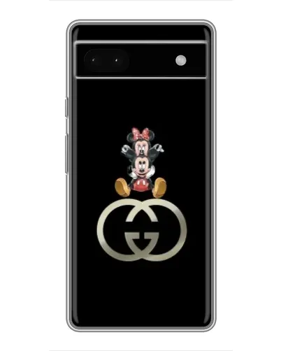 Чохол для Google Pixel 6a з картинкою «Мінні Маус на лого»