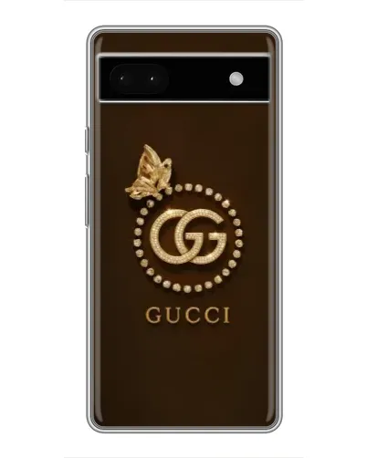 Чохол для Google Pixel 6a з картинкою «Gucci — золотий метелик»