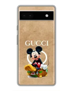 Чохол для Google Pixel 6a з картинкою «Міккі Маус Gucci — крафт»