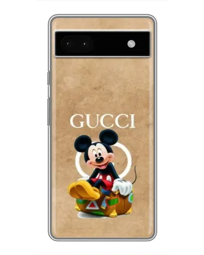 Чохол для Google Pixel 6a з картинкою «Міккі Маус Gucci — крафт»