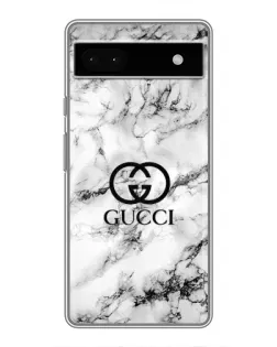 Чохол для Google Pixel 6a з картинкою «Gucci — мармуровий шик»