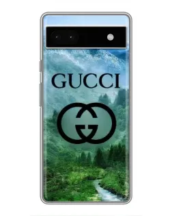 Чохол для Google Pixel 6a з картинкою «Gucci — гірський пейзаж»